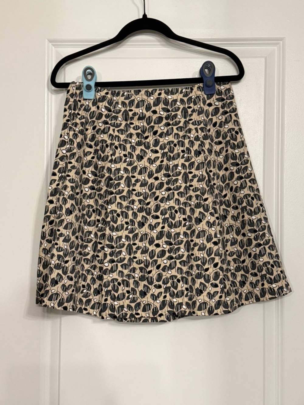 Marc O'Polo Abstract Leaf Print Cotton Mini Skirt Size 36 EU - Picture 5 of 7